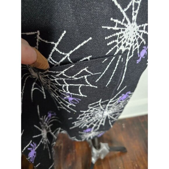 ❤️Modcloth The Wonderful Webs We Weave Halloween Sweater Goth Cardigan - Picture 5 of 10